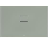 Villeroy & Boch Squaro Infinity Receveur de douche, Quaryl, rectangulaire, encastrement universel, à découper, 1200x800x40mm, UDQ1280SQI2V-R8, Couleur: Morning Green
