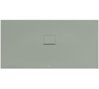 Villeroy & Boch Squaro Infinity Receveur de douche, Quaryl, rectangulaire, montage universel, à découper, 1600x800x40mm, UDQ1680SQI2V-R8, Couleur: Morning Green