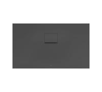 Villeroy & Boch Squaro Infinity Receveur de douche rectangulaire, côté long découpé, UDQ1270SQI2BV-1S,