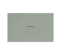 Villeroy & Boch Squaro Infinity Receveur de douche rectangulaire, côté long découpé, UDQ1275SQI2BV-R8,