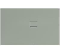 Villeroy & Boch Squaro Infinity receveurs de douche, Quaryl, rectangulaire, installation dans le coin droit, à découper, 1600x1000x40mm, UDQ1610SQI2RV-R8, Couleur: Morning Green