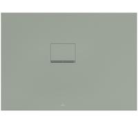 Villeroy & Boch Squaro Infinity receveurs de douche, Quaryl, rectangulaire, installation dans le coin gauche, à découper, 1100x800x40mm, UDQ1180SQI2LV-R8, Couleur: Morning Green