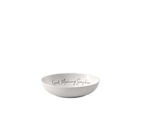 Villeroy & Boch - Statement, Assiette Creuse « Good Morning Sunshine », ⌀18 Cm, Porcelaine Premium, Blanc