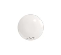 Villeroy & Boch - Statement Assiette Pour Le Petit-Déjeuner Je T’Aime 21 X 21 X 2,5 Cm, Assiette En Porcelaine Blanche (Lot de 6)