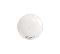 Villeroy & Boch - Statement Assiette Pour Le Petit-Déjeuner Lieblingsmensch 21 X 21 X 2,5 Cm, Assiette En Porcelaine Blanche