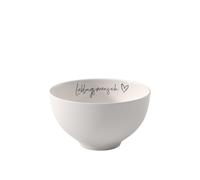 Villeroy & Boch - Statement Bol Lieblingmensch 14 X 14 X 8 Cm, Saladier En Porcelaine Blanche