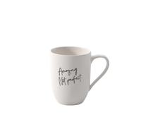 Villeroy & Boch - Statement, mug à anse, « I am Amazing Not Perfect », 280 ml, porcelaine Premium, blanc