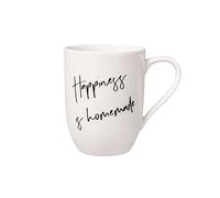 Villeroy & Boch - Statement Mug Happiness Is Homemade 11,5 X 8 X 10,5 Cm, Tasse En Porcelaine Blanche, 280 Ml