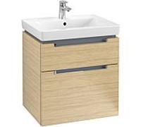Villeroy & Boch Meuble-lavabo XXL Subway 2.0 A909, Coloris: ChÃªne nordique, manche chromÃ© brillant - A90910VJ