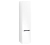 Villeroy & Boch Subway 2.0 Armoires hautes , 2 portes, charnières à gauche, 350x1650x370mm, A70910MS, Couleur: Blanc mat, poignée : chrome brillant