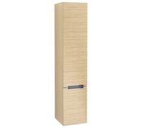 Villeroy & Boch Subway 2.0 Armoires hautes , 2 portes, charnières à gauche, 350x1650x370mm, A70910VJ, Couleur: Chêne nordique, manche chromé brillant