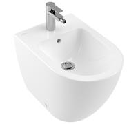Villeroy & Boch Subway 2.0 bidet, au sol, 1 trou de robinetterie, avec trop-plein, 370x560mm, 540100R1, Couleur: Céramique blanche Plus