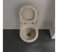 Villeroy & Boch V&B Subway 2.0 WC mural, cuvette suspendue 37x56cm, D-Flush, sans rebord, amande C-plus Quantité:1