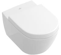 Villeroy & Boch V&B Subway 2.0 WC mural, cuvette à chasse profonde 37x56 cm, D-Flush, sans rebord, blanc brillant C-plus Quantité:1