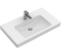 Villeroy & Boch Subway 2.0 lavabo 80x47 cm rectangulaire classique-de meuble-avec plateau blanc 71758GR1