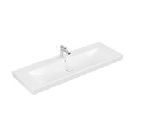 Villeroy & Boch Subway 2.0 lavabo-meuble - 130x47cm - 1 trou de robinet avec trop-plein blanc 7176D001
