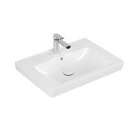 Villeroy & Boch Subway 2.0 lavabo - meulé 65x47cm - avec trou de robinet avec trop-plein ceramic+ blanc 7113KGR1
