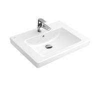 Villeroy & Boch Subway 2.0 71136GR1 60 x 47 cm, Ceramicplus blanc, avec trou pour robinetterie