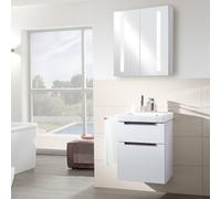 Villeroy & Boch Subway 2.0 Meuble avec vasque et armoire de toilette My View 14, 7315F0R1+A90710DH+A4206000, My View 14