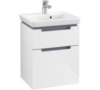 Villeroy & Boch Subway 2.0 meuble sous-lavabo - 48,5x59cm - 2 tiroirs Glossy white a90710dh