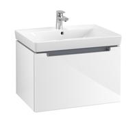 Meuble Pour Lavabo Encastrable Villeroy et Boch Subway 2.0 sous vasque Blanc Brillant A68810DH