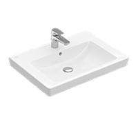 Villeroy & Boch Subway 2.0 lavabo, avec trop-plein, 1 trou pour robinet, face inférieure polie, 650x470mm, 7113KGR1, Couleur: Céramique blanche Plus