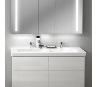 Villeroy & Boch Subway 2.0 lavabo double 1300 x 470 mm Blanc CeramicPlus Angulaire