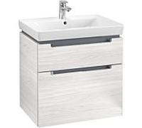 Villeroy & Boch Subway 2.0 Villeroy & Boch A91010E8 63,7x59x45,4cm, 2 coulissants, poignée chromé , bois blanc