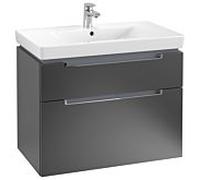 Villeroy & Boch Subway 2.0 Villeroy & Boch A91410PD 78,7x59x44,9cm, 2 coulissants, poignée chromé , laqué noir mat