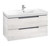 Villeroy & Boch Subway 2.0 bas Subway 2.0 98,7 x 52 x 44,9 cm, gr. vc, bois blanc