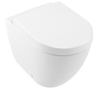 Villeroy & Boch Subway 2.0 WC à chasse d'eau profonde, ovale, au sol, sortie horizontale, DirectFlush, 370x560x400mm, 5602R0R1, Couleur: Céramique blanche Plus