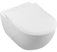 Villeroy & Boch Subway 2.0 WC à chasse d'eau profonde, ovale, sortie horizontale, DirectFlush, 370x560x365mm, 5614R0R3, Couleur: Pergamon CéramiquePlus