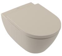 Villeroy & boch subway 2.0 toilette suspendue 56cm avec chasse d'eau profonde directflush almond C+ 5614R0AM