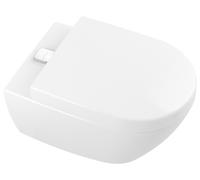 Villeroy & Boch Subway 2.0 WC à chasse d'eau profonde, ovale, sortie horizontale, DirectFlush/ViFresh, 370x560x365mm, 5614A1T2, Couleur: Blanc Alpine AntiBac Ceramic Plus