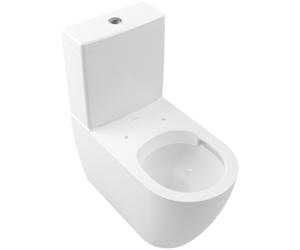 Villeroy & Boch Subway 2.0 WC à fond creux sans bord pour combinaison, ovale, au sol, DirectFlush, 370x700x400mm, 5617R001, Couleur: Blanc