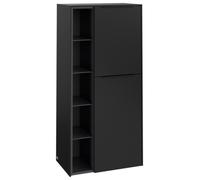 Villeroy & Boch Subway 3.0 armoire centrale, 2 portes butée à droite, 574x1200x362mm, C59901VL, Couleur: Façade/carcasse : Noir volcan, poignée : Noir volcan