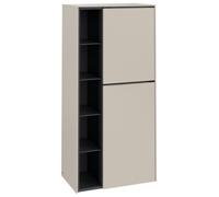 Villeroy & Boch Subway 3.0 armoire centrale, 2 portes butée à droite, 574x1200x362mm, C59902VN, Couleur: Avant/carcasse : Gris Cachemire, poignée : Gris Cachemire