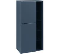 Villeroy & Boch Subway 3.0 armoire centrale, 2 portes butée à gauche, 574x1200x362mm, C59801VR, Couleur: Avant/corps : Graphite, poignée : Volcano Black