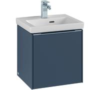 Villeroy & Boch Subway 3.0 armoire sous lavabo, 1 porte butée à droite, 423x429x378mm, C58200VR, Couleur: Face/carcasse : graphite, poignée : aluminium brillant