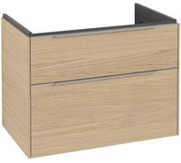 Villeroy & Boch Meuble sous-vasque Subway 3.0 2 tiroirs 77,2×57,9×46,2 cm Chêne nordique/Aluminium