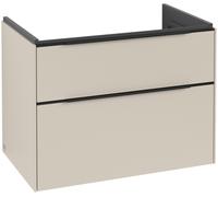 Subway 3.0 Villeroy et Boch vasque C574L1VN 77,2x57,6x47,8cm, avec LED / poignée Noir volcan, gris cachemire