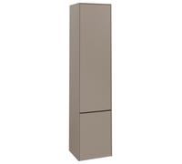 Villeroy & Boch Subway 3.0 Armoires hautes, 2 portes, charnières à gauche, 400x1710x362mm, C58602VM, Couleur: Front/carcasse : taupe, poignée : Taupe