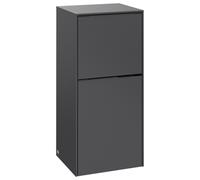 Villeroy & Boch Subway 3.0 Armoires latérales, 1 tiroir et 1 porte butée à droite, 400x860x362mm, C59502VR, Couleur: Avant/carcasse : Graphite, Poignée : Graphite