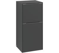 Villeroy und Boch Subway 3. 1930 C59401VM 40x86x36.2cm, charnière gauche / poignée Volcano noir, taupe