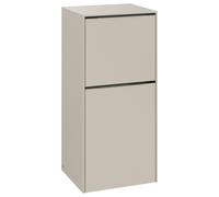 Villeroy & Boch Subway 3.0 Armoires latérales, 1 tiroir et 1 porte butée gauche, 400x860x362mm, C59402VN, Couleur: Avant/carcasse : Gris Cachemire, poignée : Gris Cachemire