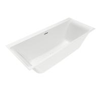 Villeroy & Boch Subway 3.0 baignoire - 170x75cm - rectangulaire encastrée système de remplissage stone white ubq170sbw2tdv-rw