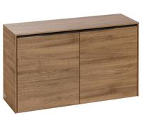 Villeroy & Boch Subway 3.0 Buffet, 2 portes, 728x423x256mm, C60001RH, Couleur: Façade/carcasse : Chêne du Kansas, poignée : Noir Volcan