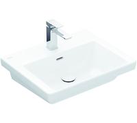 Villeroy & Boch Subway 3.0 cabinet lavabo, 550 x 440 mm, 1 trou pour robinet, sans trop-plein, non enterré, 4A7056RW, Couleur: Blanc pierre, Céramique Plus