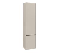 Villeroy & Boch Subway 3.0 - Armoire avec 2 portes & charnières à gauche 400x1710x362mm gris cachemire/gris cachemire