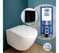 Villeroy & Boch Subway 3.0 Cuvette suspendue en set complet, avec bâti-support neeos,, 4670TSR1+16746BM#SET,